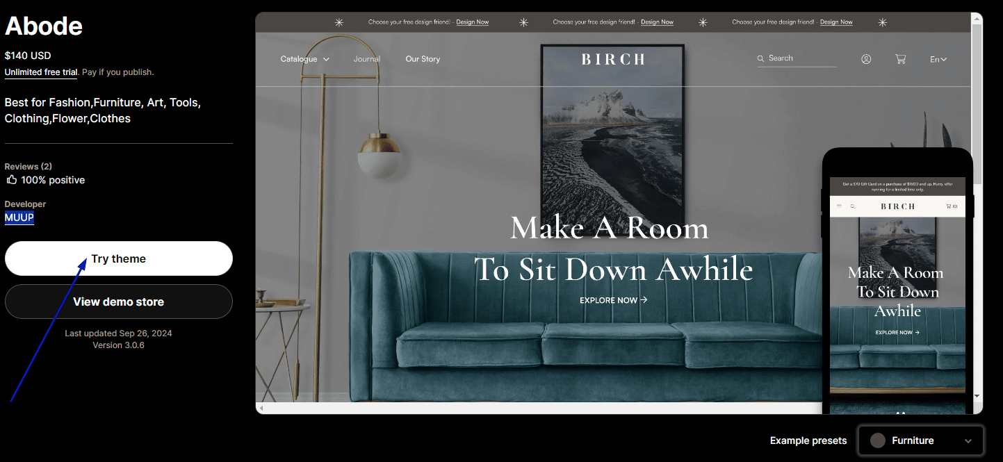 Install the Theme